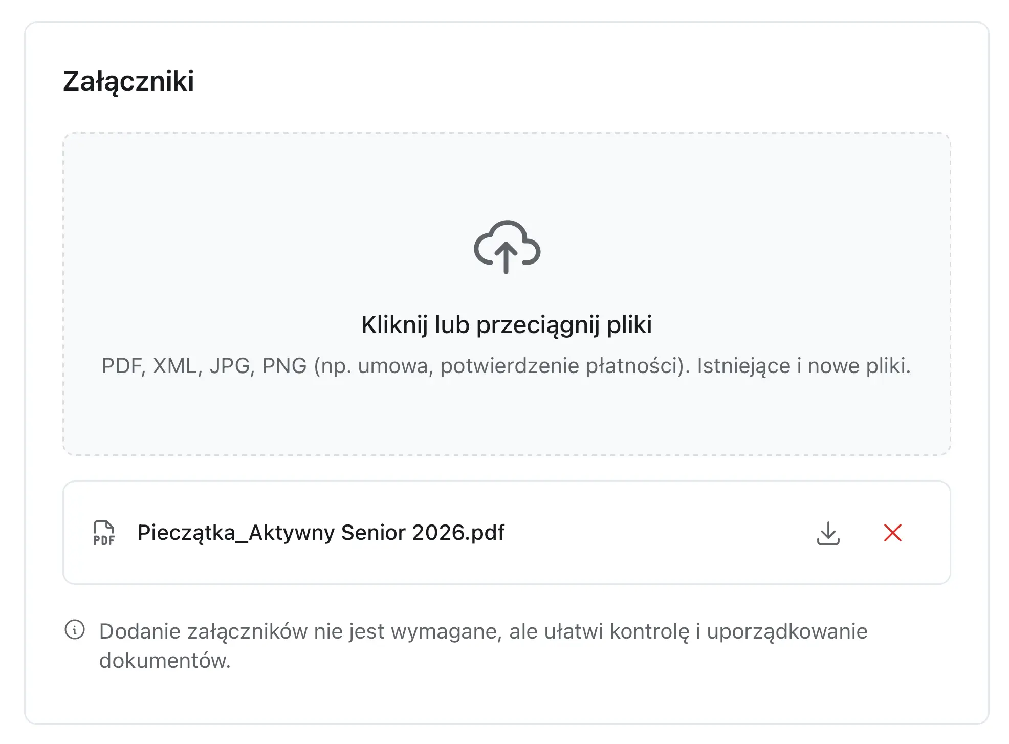 Wygenerowana pieczątka w formacie PDF